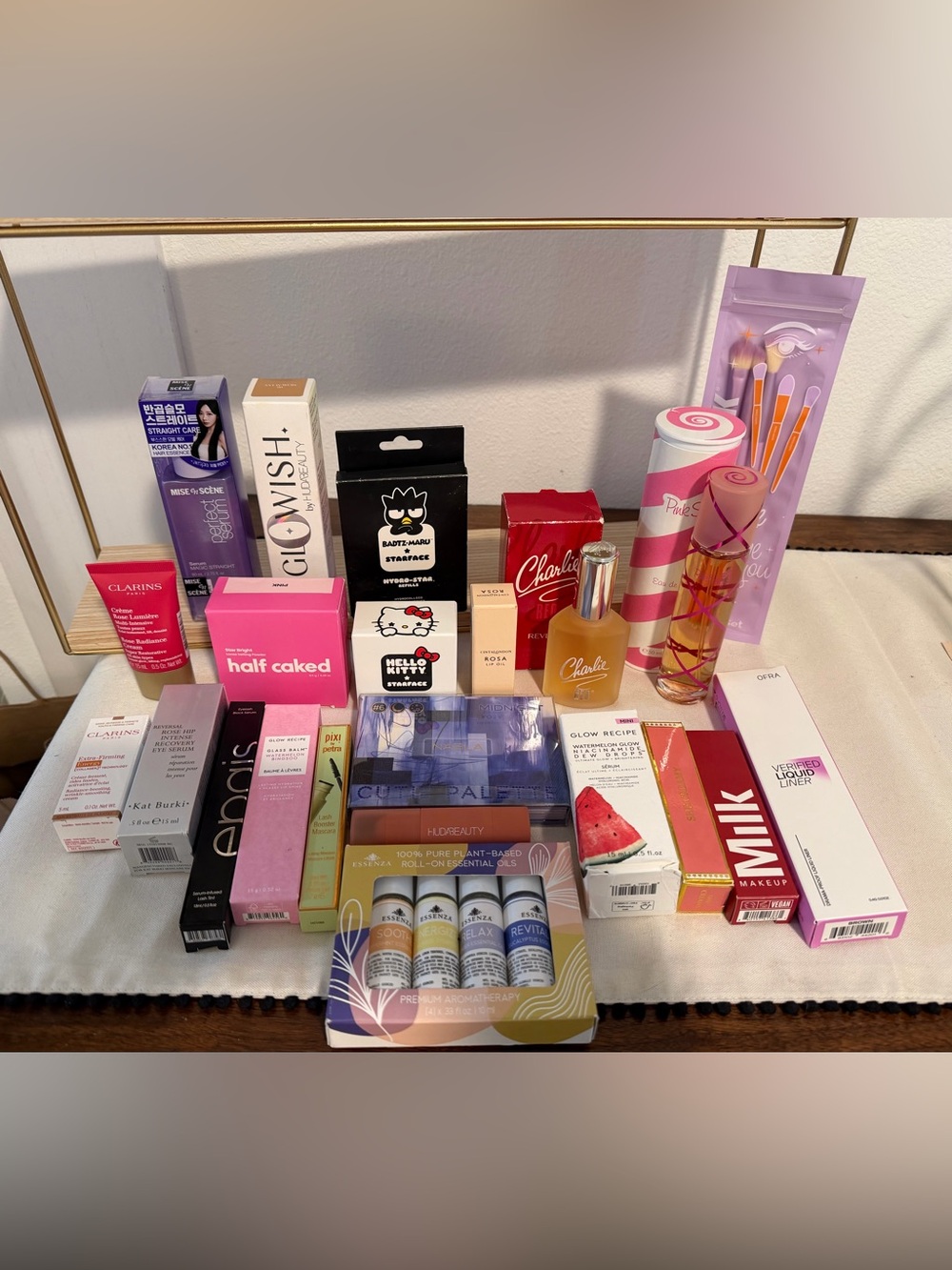 Big makeup bundle! Glow Recipe, Milk Makeup, Pixi, Clarins and more!